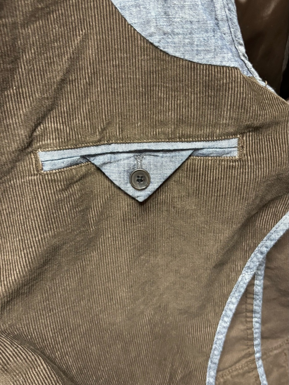 Men's Brown Corduroy blazer with a relaxed fit - Picture 4 of 6